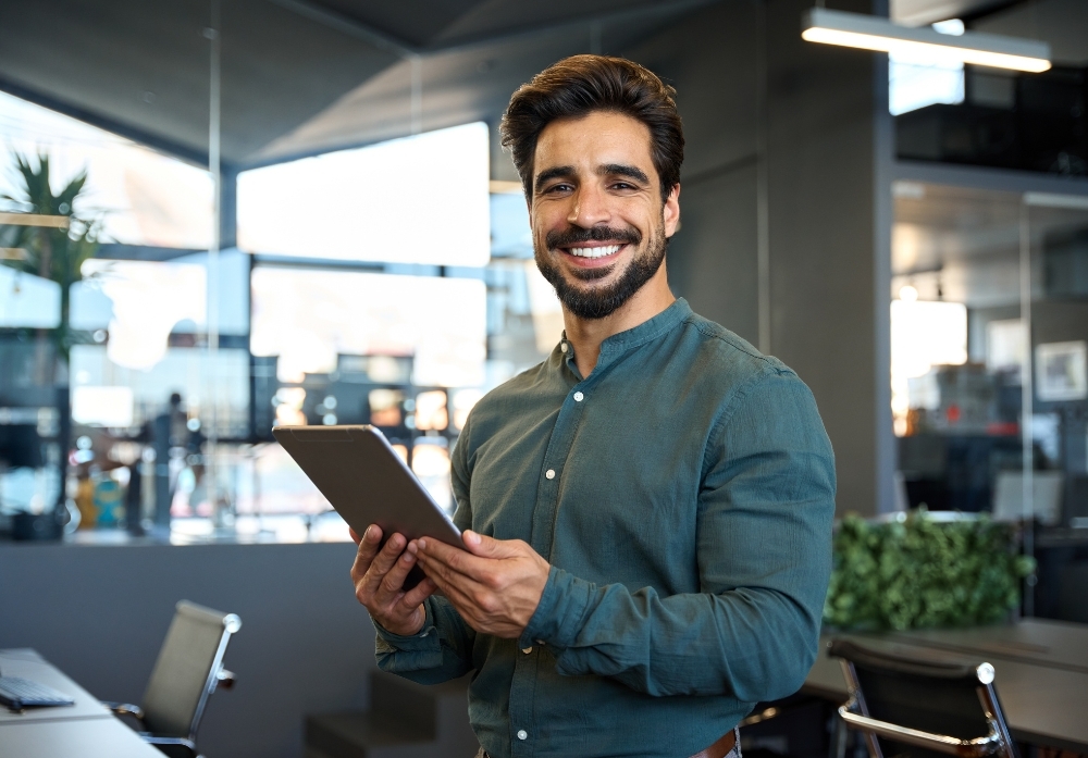 A Person Using an iPad