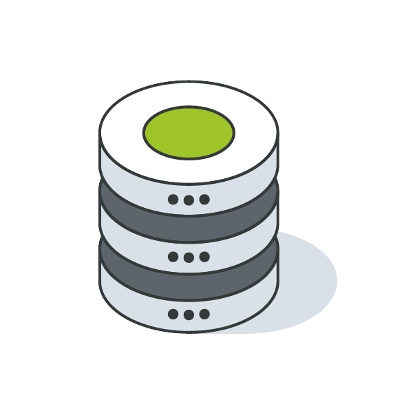 icon of a data stack