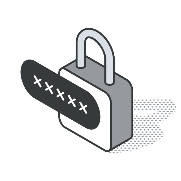 icon of a lock with passcode