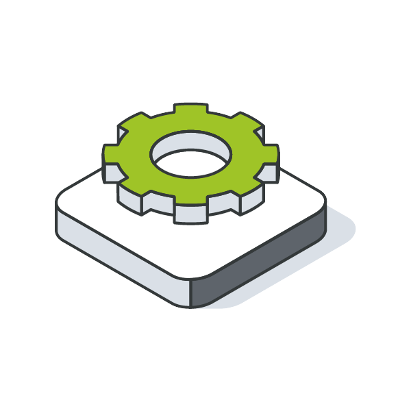 icon of a cog wheel